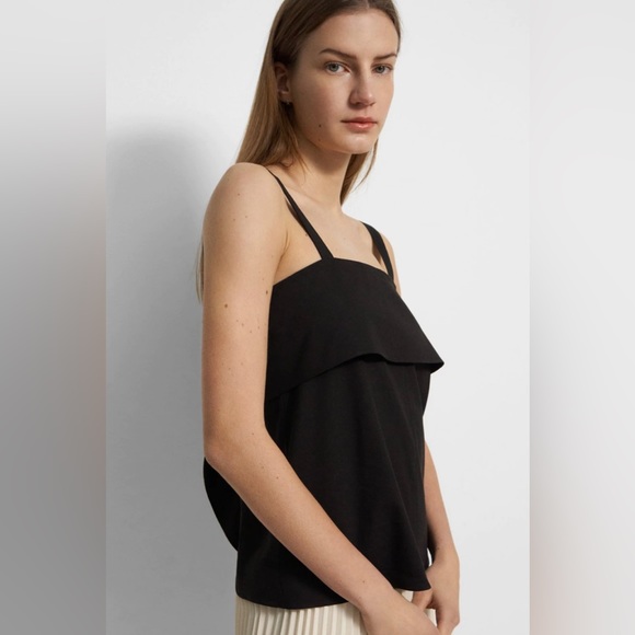 Theory Tie-Back Top in Good Linen size XL, NWT - Picture 2 of 4